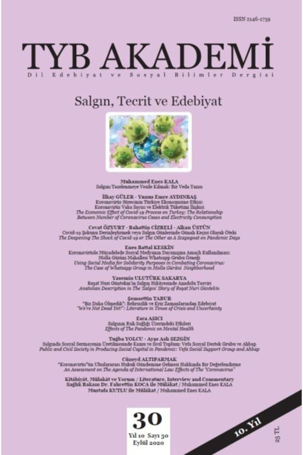 Tyb Akademi 30 : Salgın Tecrit Ve Edebiyat - Yazar Yayınları - Image 1
