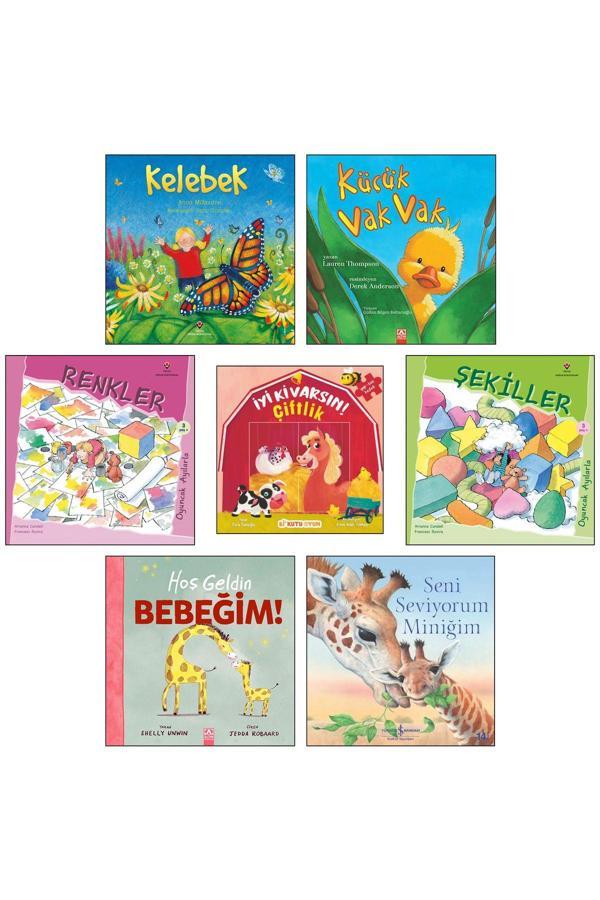 Tübitak Yayınları Kelebek Oyuncak Ayılarla Renkler Şekiller Hoş Geldin Bebeğim Seni Seviyorum Miniğim Küçük Vak Vak - Tübitak Yayınları - Image 1