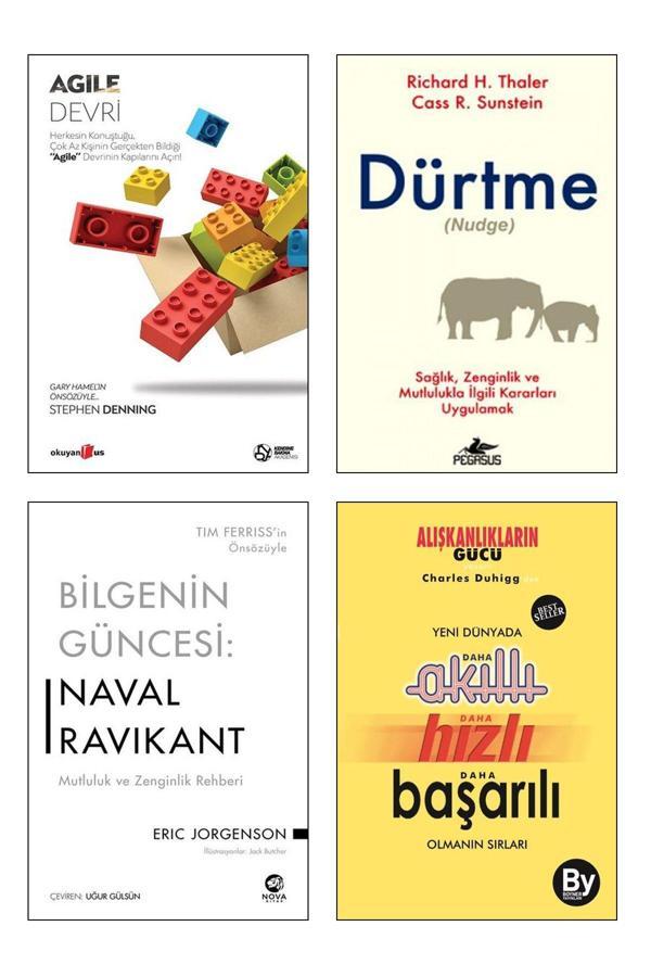 Boyner Yayınları Agile Devri + Dürtme (Nudge) Bilgenin Güncesi: Naval Ravikant + Yeni Dünyada Daha Akıllı Daha Hızlı - Boyner Yayınları - Image 1