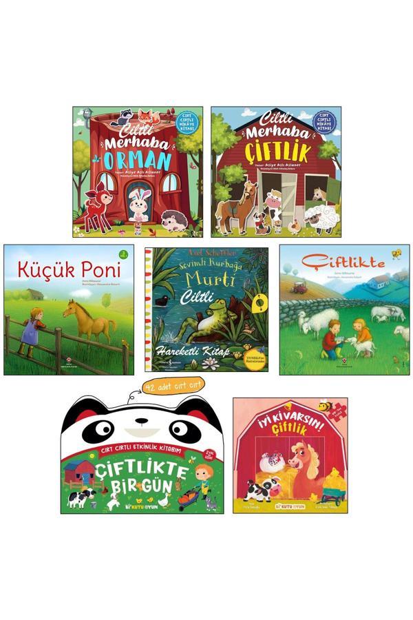 Sincap Kitap Merhaba Çiftlik Merhaba Orman Çiftlikte Sevimli Kurbağa Murti Çiftlikte Bir Gün İyi Ki Varsın 7Li Se - Sincap Kitap - Image 1