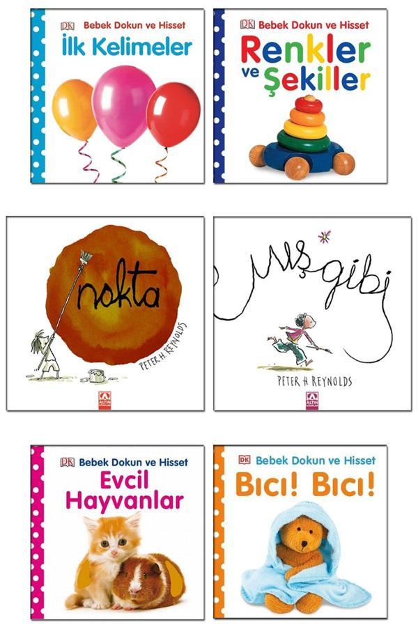 Altın Kitaplar Peter Reynolds Nokta Mış Gibi Pearson Bebek Dokun Ve Hisset İlk Kelimeler Renkler Ve Şekiller Bıcı B - Altın Kitaplar - Image 1