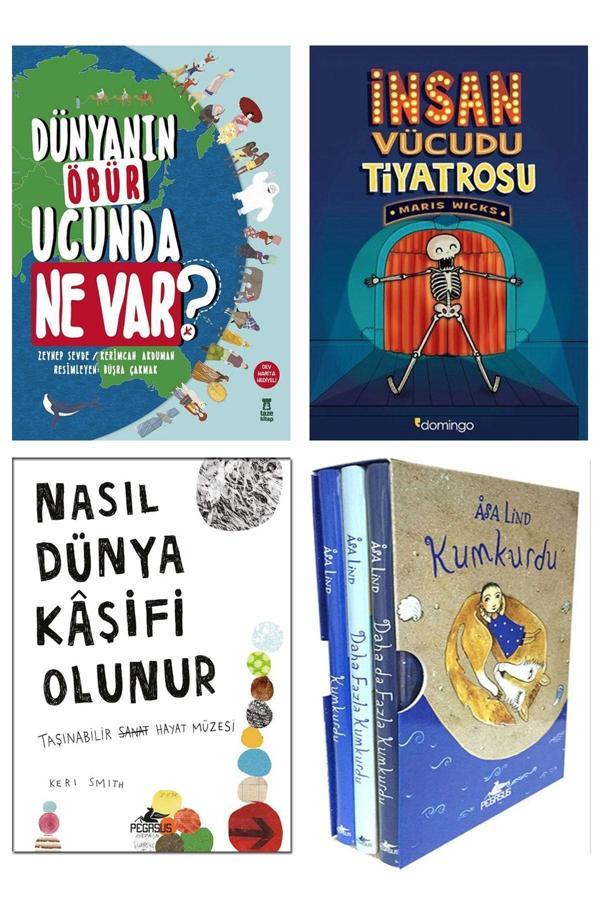 Domingo Yayınevi Dünyanın Öbür Ucunda Ne Var İnsan Vücudu Tiyatrosu Nasıl Dünya Kaşifi Olunur Kumkurdu 3Lü Kutulu Set - Domingo Yayınevi - Image 1