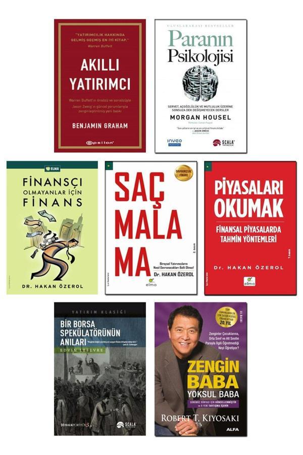 Elma Yayınevi Akıllı Yatırımcı + Paranın Psikolojisi + Finansçı Olmayanlar İçin Finans Saçmalama Piyasaları Okumak - Image 1