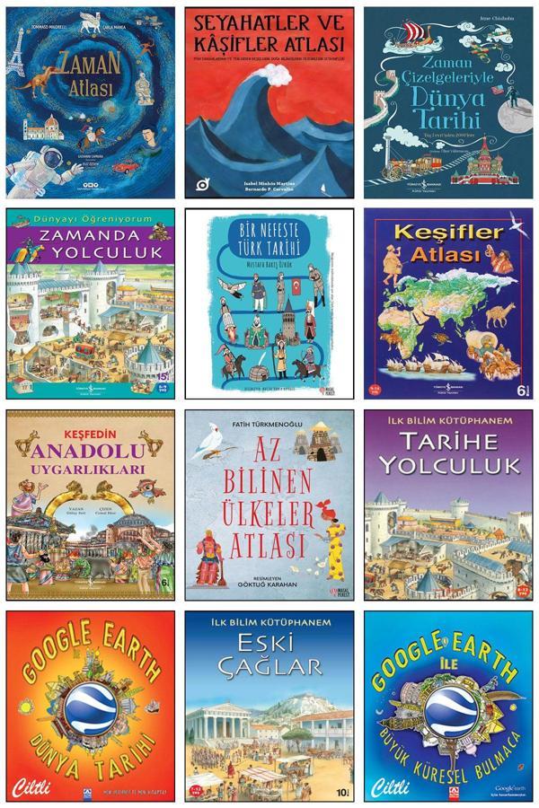 İş Bankası Kültür Yayınları Zaman Atlası Seyahatler Ve Kaşifler Atlası Çocuklar İçin Dünya Tarihi Zamanda Yolculuk Eski Çağlar - İş Bankası Kültür Yayınları - Image 1