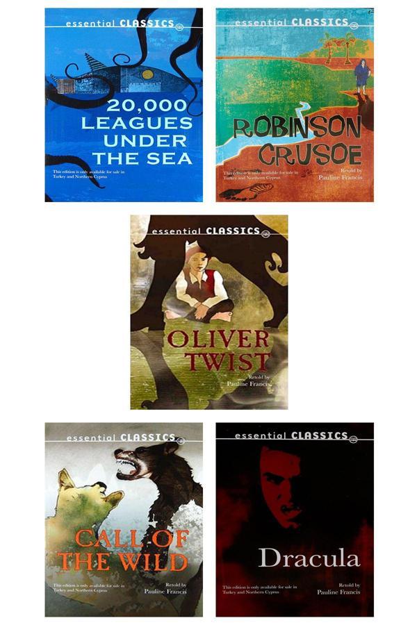 İş Bankası Kültür Yayınları Cdli İngilizce Çocuk Hikaye Kitapları Oliver Twist Dracula Robinson Crusoe Call Of Wild 20000 League - İş Bankası Kültür Yayınları - Image 1