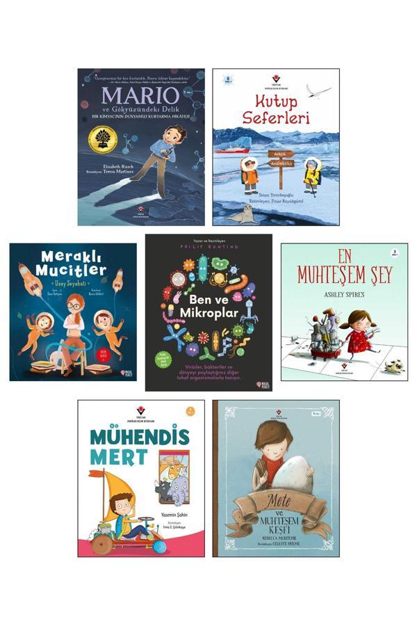 Masalperest Kutup Seferleri Mario Ve Gökyüzündeki Delik Ben Ve Mikroplar Meraklı Mucitler Uzay Seyahati 7Li Set - Masalperest - Image 1