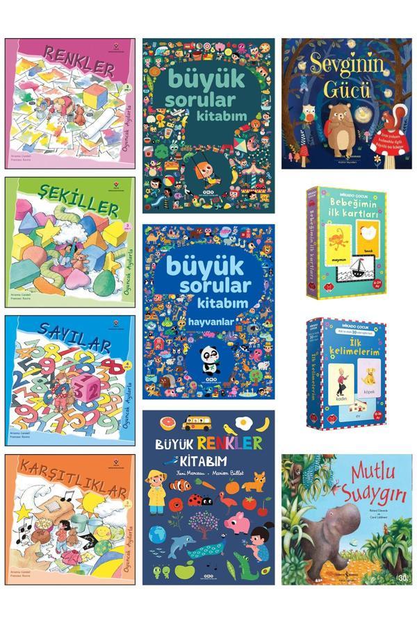 Tübitak Yayınları Sevginin Gücü Mutlu Su Aygırı Büyük Sorular Kitabım Hayvanlar Büyük Renkler Kitabım Karşıtlıklar Set - Tübitak Yayınları - Image 1