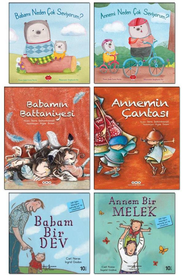 Yapı Kredi Yayınları Annemi Babamı Neden Çok Seviyorum Annemin Çantası Babamın Battaniyesi Babam Bir Dev Annem Bir Melek - Yapı Kredi Yayınları - Image 1