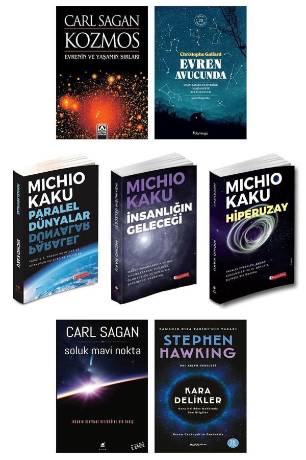 Ayrıntı Yayınları Kozmos + Evren Avucunda + Soluk Mavi Nokta + Kara Delikler + Michio Kaku Hiperuzay Paralel Dünyalar - Ayrıntı Yayınları - Image 1