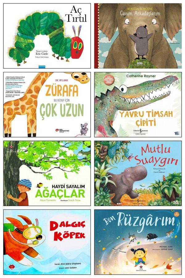 Yapı Kredi Yayınları Aç Tırtıl Canım Arkadaşlarım İki Utangaç Panda Yavru Timsah Çipiti Mutlu Su Aygırı Dalgıç Köpek 8Li - Yapı Kredi Yayınları - Image 1
