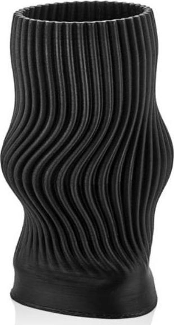 Lamedore Linear Siyah 3d Büyük Vazo 21x21x38 Cm - Image 1