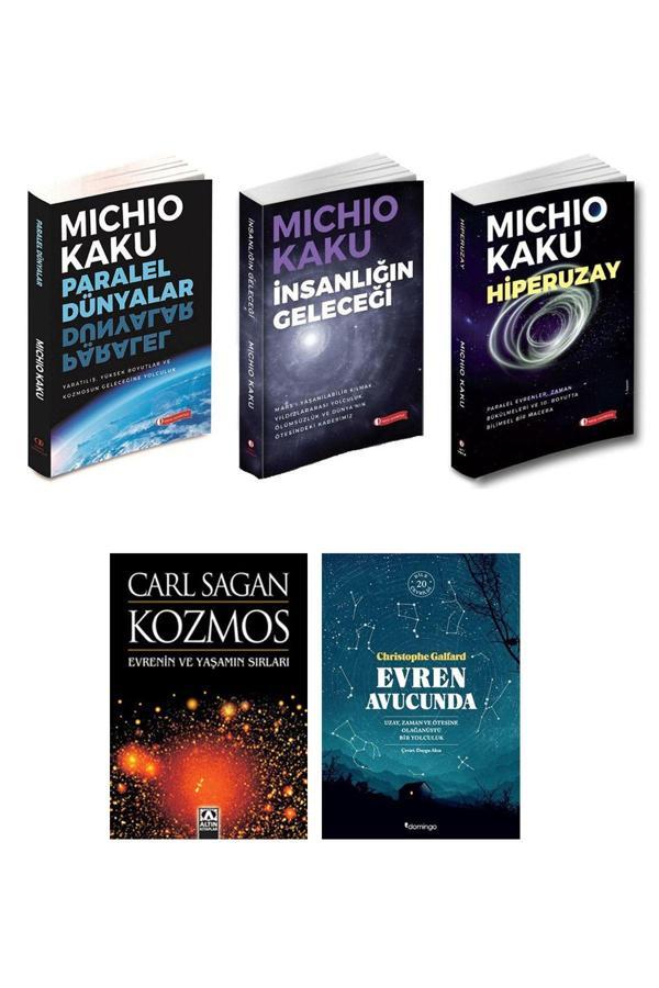 Domingo Yayınevi Evren Avucunda + Kozmos Carl Sagan + Paralel Dünyalar + Hiperuzay + İnsanlığın Geleceği Michio Kaku - Domingo Yayınevi - Image 1