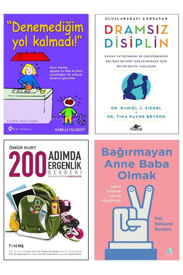 Koridor Yayıncılık Denemediğim Yol Kalmadı + Dramsız Disiplin + 200 Adımda Ergenlik Rehberi Bağırmayan Anne Baba Olmak - Koridor Yayıncılık - Image 1