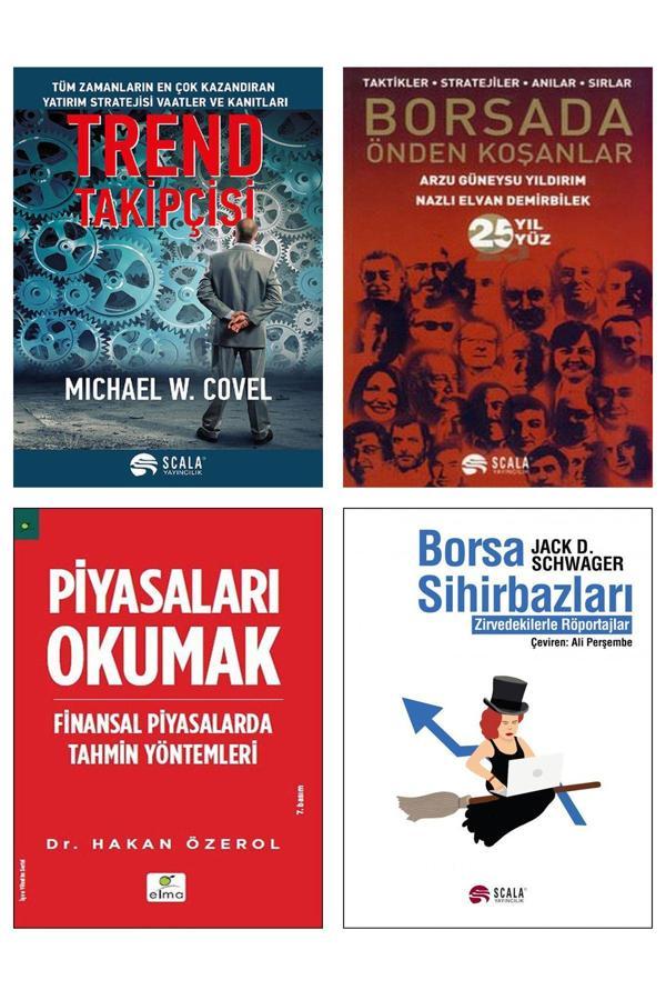 Scala Yayıncılık Trend Takipçisi Michael Covel + Borsada Önden Koşanlar + Piyasaları Okumak + Borsa Sihirbazları 4Lü - Scala Yayıncılık - Image 1