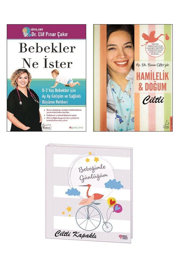 Destek Yayınları Bebekler Ne İster Elif Pınar Çakır + Hamilelik Ve Doğum Banu Çiftçi + Ciltli Bebek Günlüğü / 3Lü Set - Destek Yayınları - Image 1