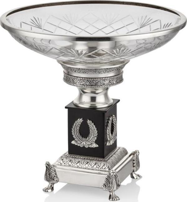 Lamedore Ramones Cam Kaseli Silver Dekoratif 33 x 33 x 31 Cm - Image 1
