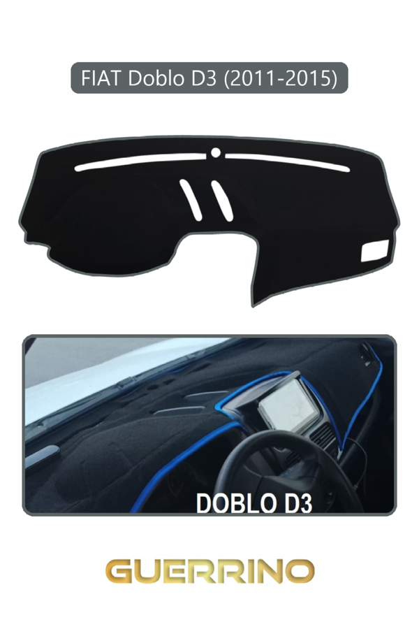 Alisevashop Fıat Doblo D3 2010-13 Modellerine Uyguntorpido Koruma Halısı Gri Kenar  - Image 1