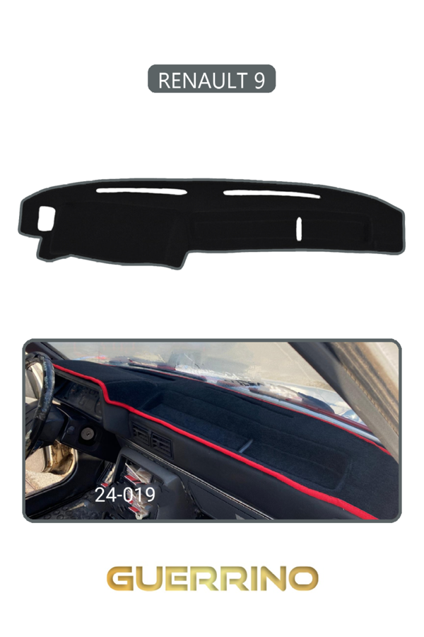 Alisevashop Renault 9 Torpido Koruma Halısı Gri Kenar  - Image 1