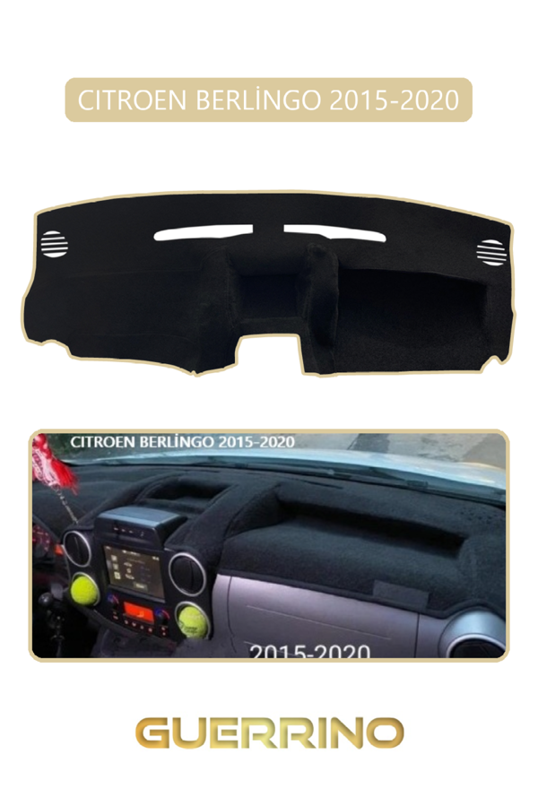 Alisevashop Cıtroen Berlingo 2015-2020Torpido Koruma Halısı Bej Kenar  - Image 1