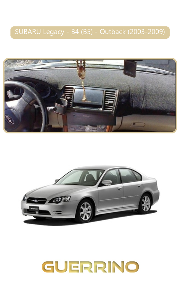 Alisevashop Subaru Legacy / B4 (B5) / Outback (2003-2009)Torpido Koruma Halısı Bej Kenar  - Image 1