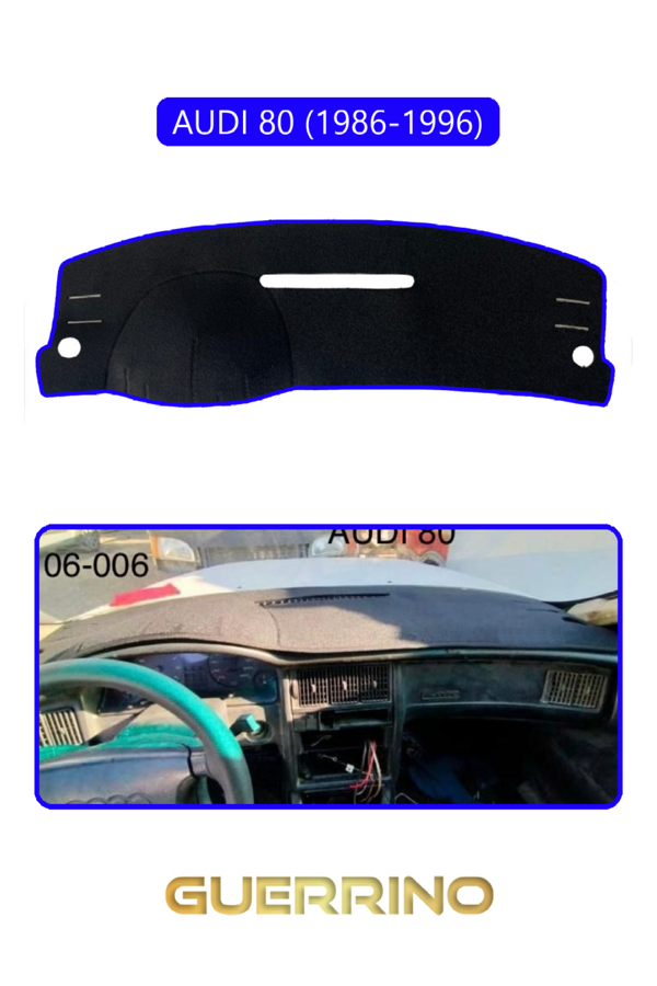 Alisevashop Audı 80 (1986-1996)Torpido Koruma Halısı Mavi Kenar  - Image 1