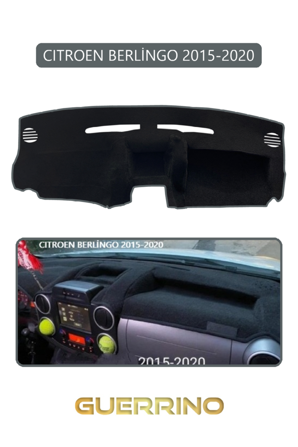 Alisevashop Cıtroen Berlingo 2015-2020Torpido Koruma Halısı Gri Kenar  - Image 1