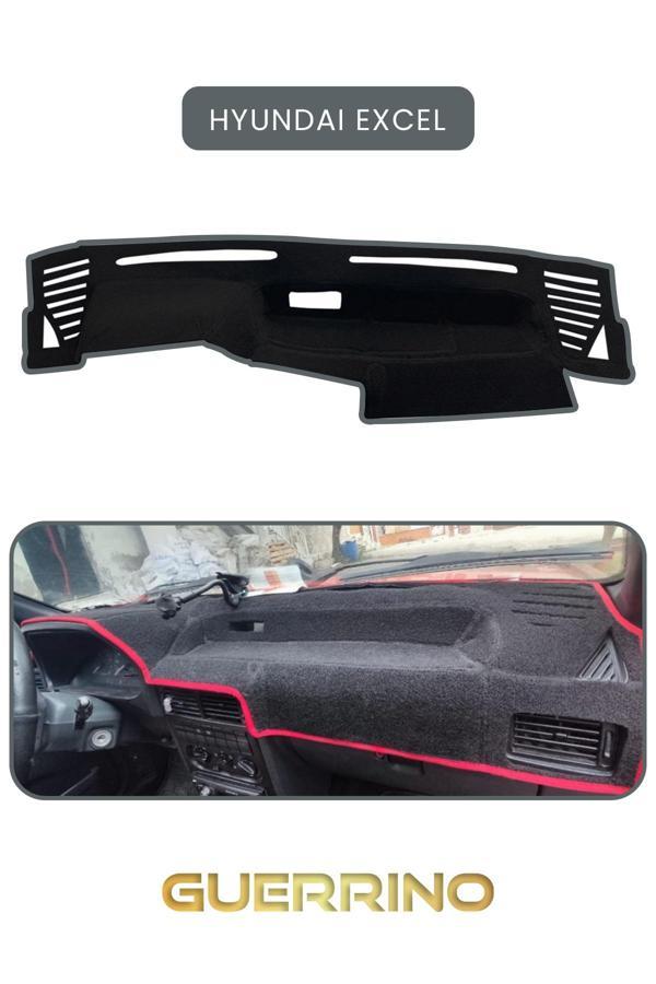 Alisevashop Hyundai Exceltorpido Koruma Halısı Gri Kenar  - Image 1