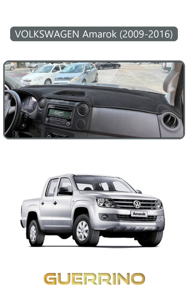 Alisevashop Volkswagen Amarok (2009-2016)Torpido Koruma Halısı Gri Kenar  - Image 1
