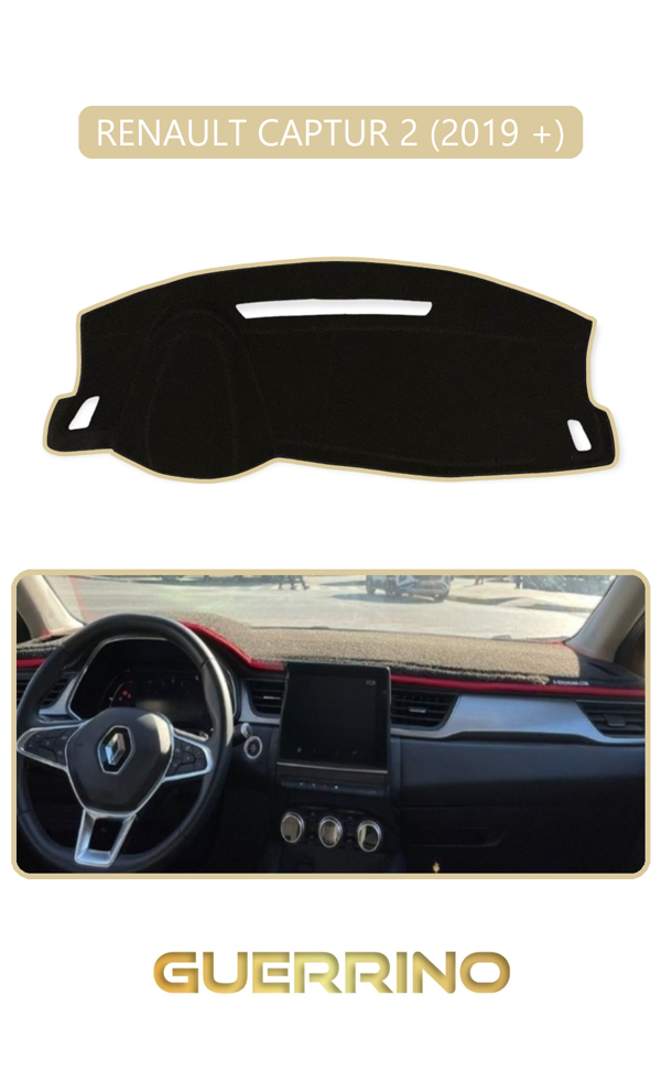 Alisevashop Renault Captur 2 (2019 +)Torpido Koruma Halısı Bej Kenar  - Image 1