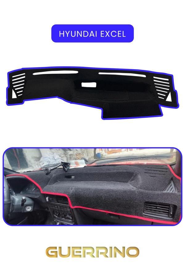 Alisevashop Hyundai Exceltorpido Koruma Halısı Mavi Kenar  - Image 1