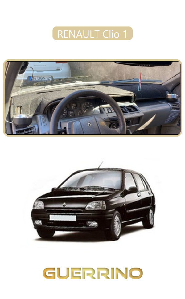 Alisevashop Renault Clio 1Torpido Koruma Halısı Bej Kenar  - Image 1