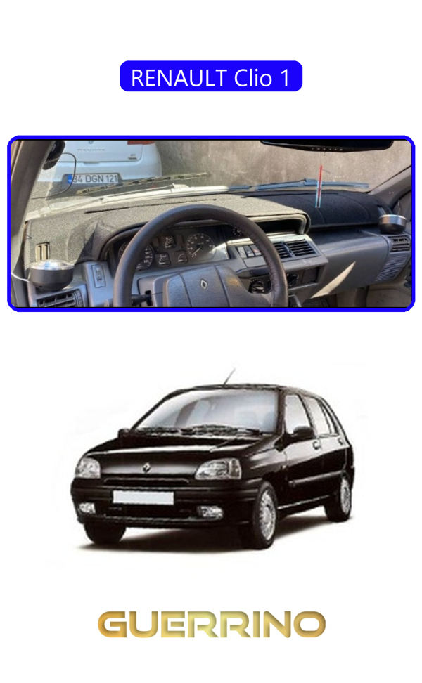 Alisevashop Renault Clio 1Torpido Koruma Halısı Mavi Kenar  - Image 1