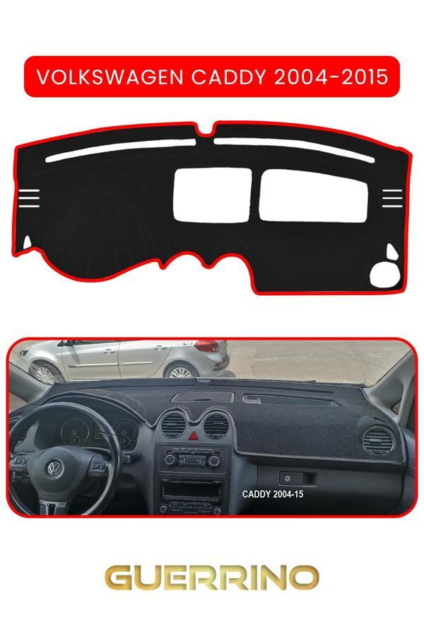 Alisevashop Volkswagen Caddy (2004-2015 )Torpido Koruma Halısı Kırmızı Kenar  - Image 1