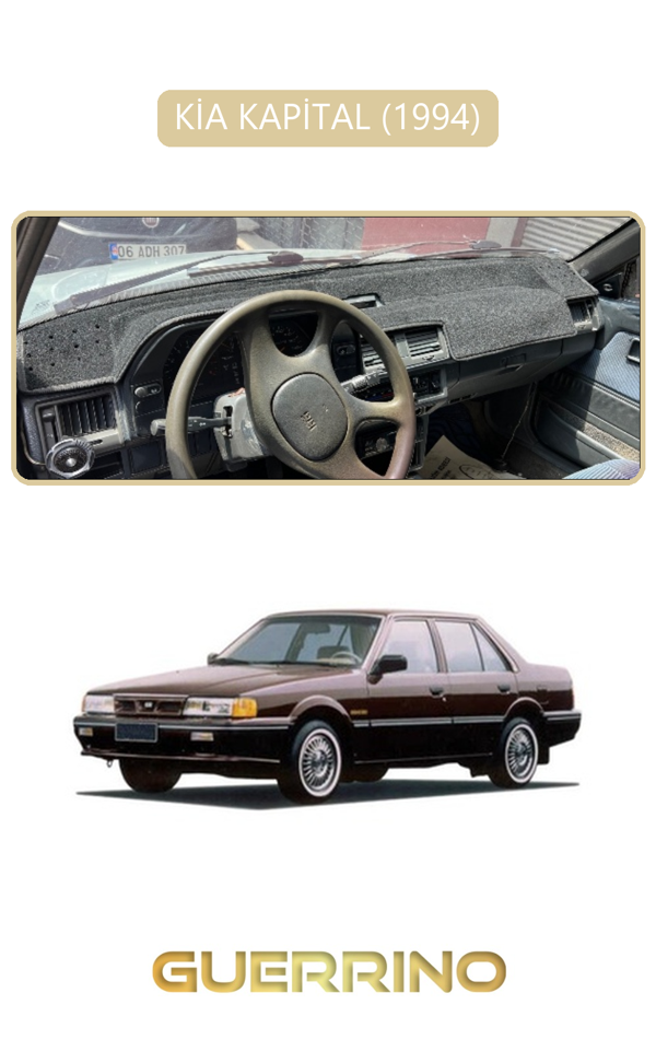 Alisevashop Kia Kapital 1994Torpido Koruma Halısı Bej Kenar  - Image 1