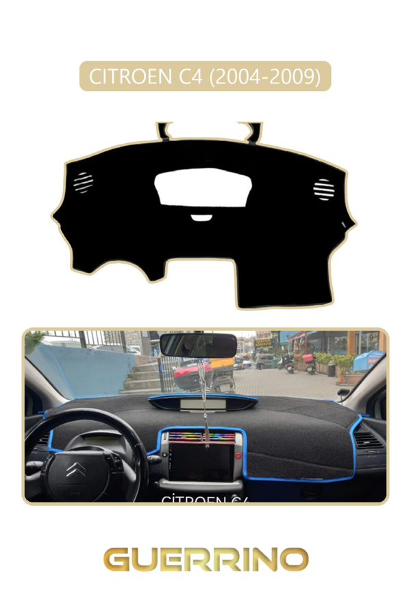 Alisevashop Cıtroen C4 2004-2009Torpido Koruma Halısı Bej Kenar  - Image 1