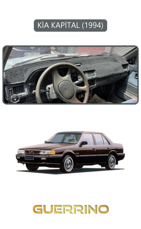 Alisevashop Kia Kapital 1994Torpido Koruma Halısı Gri Kenar  - Image 1