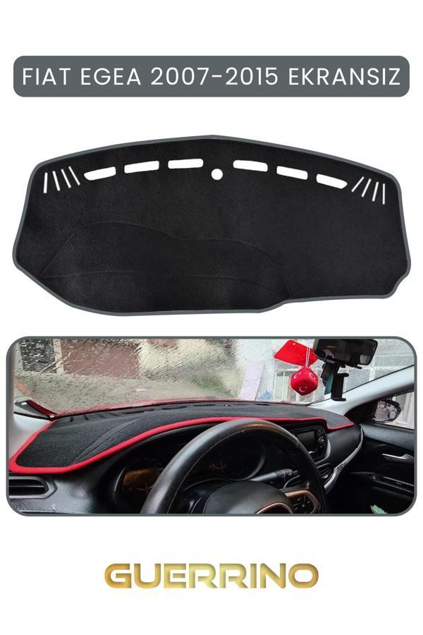 Alisevashop Fıat Egea 2007-2021 Modellerine Uygun Ekransız Torpido Koruma Halısı Gri Kenar  - Image 1