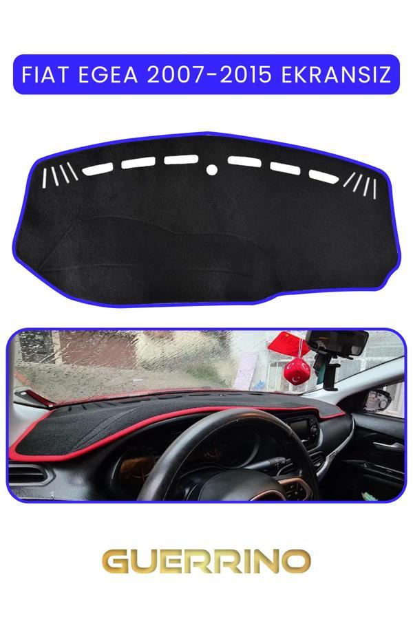 Alisevashop Fıat Egea 2007-2021 Modellerine Uygun Ekransız Torpido Koruma Halısı Mavi Kenar  - Image 1