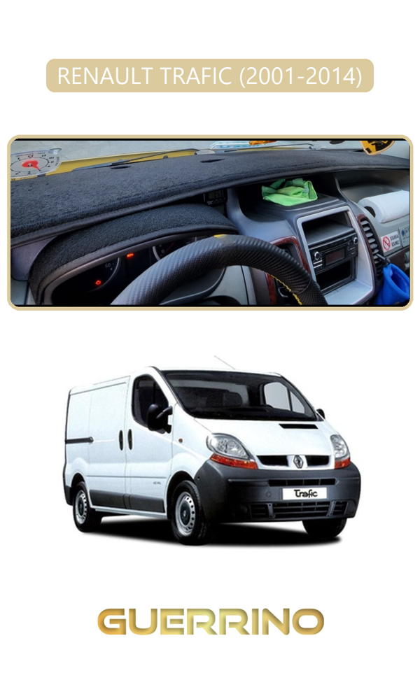 Alisevashop Renault Trafıc (2001-2014)Torpido Koruma Halısı Bej Kenar  - Image 1