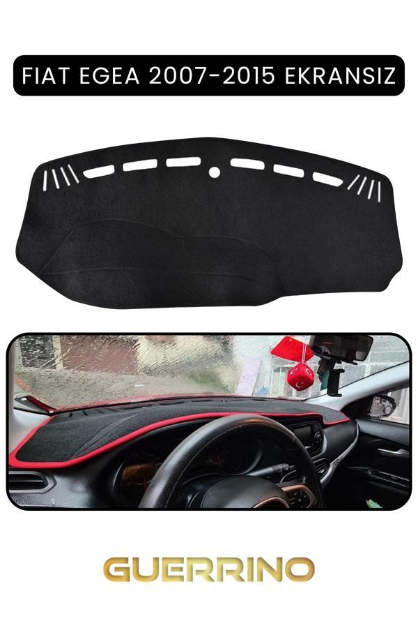 Alisevashop Fıat Egea 2007-2021 Modellerine Uygun Ekransız Torpido Koruma Halısı Siyah Kenar  - Image 1