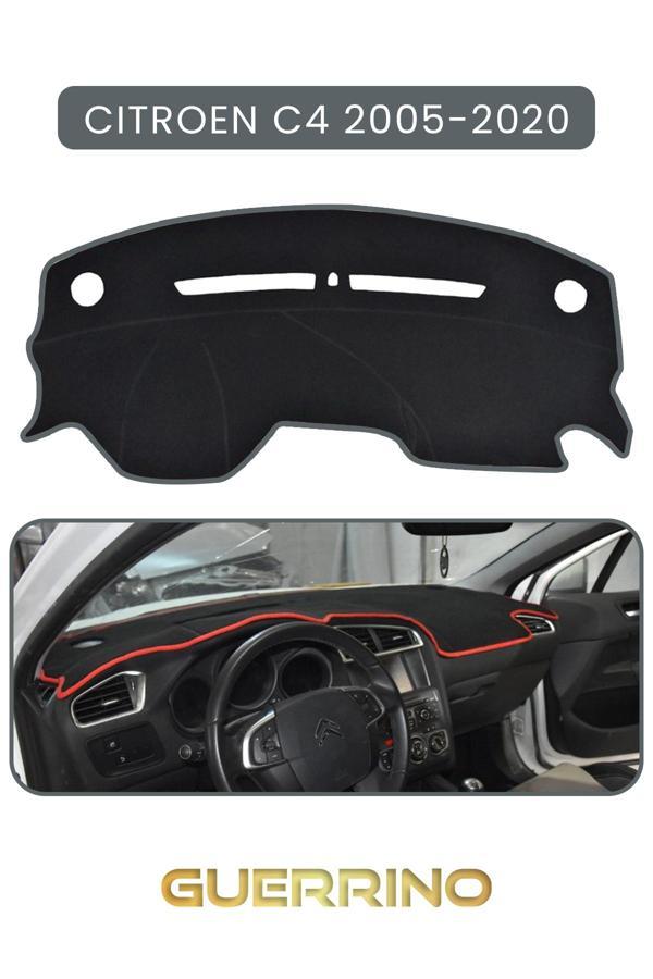 Alisevashop Cıtroen C4 2005-2020Torpido Koruma Halısı Gri Kenar  - Image 1