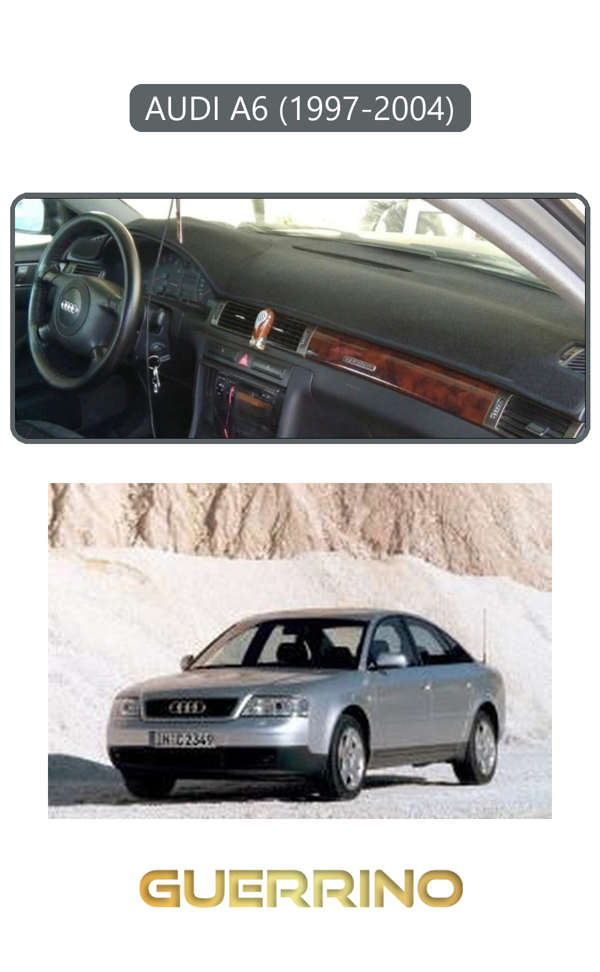 Alisevashop Audı A6 (1997-2004)Torpido Koruma Halısı Gri Kenar  - Image 1