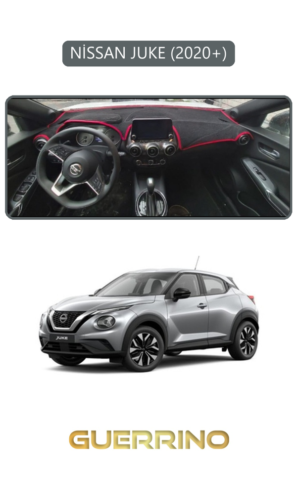 Alisevashop Nissan Juke 2020+Torpido Koruma Halısı Gri Kenar  - Image 1