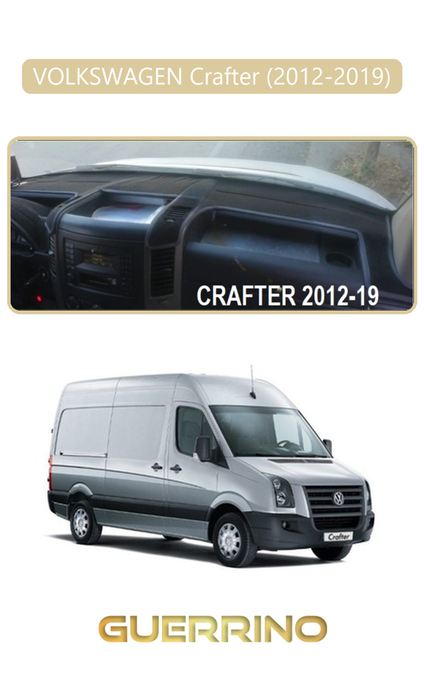 Alisevashop Volkswagen Crafter (2012-2019)Torpido Koruma Halısı Bej Kenar  - Image 1