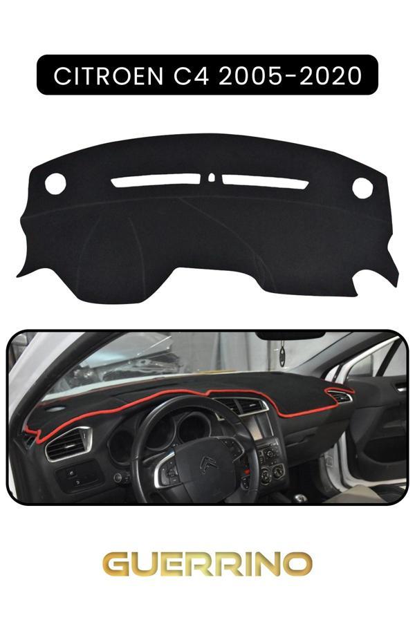 Alisevashop Cıtroen C4 2005-2020Torpido Koruma Halısı Siyah Kenar  - Image 1
