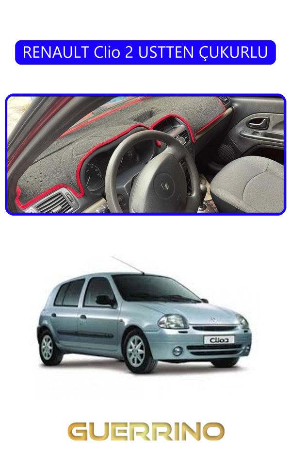 Alisevashop Renault Clio 2 Ustten Çukurlutorpido Koruma Halısı Mavi Kenar  - Image 1