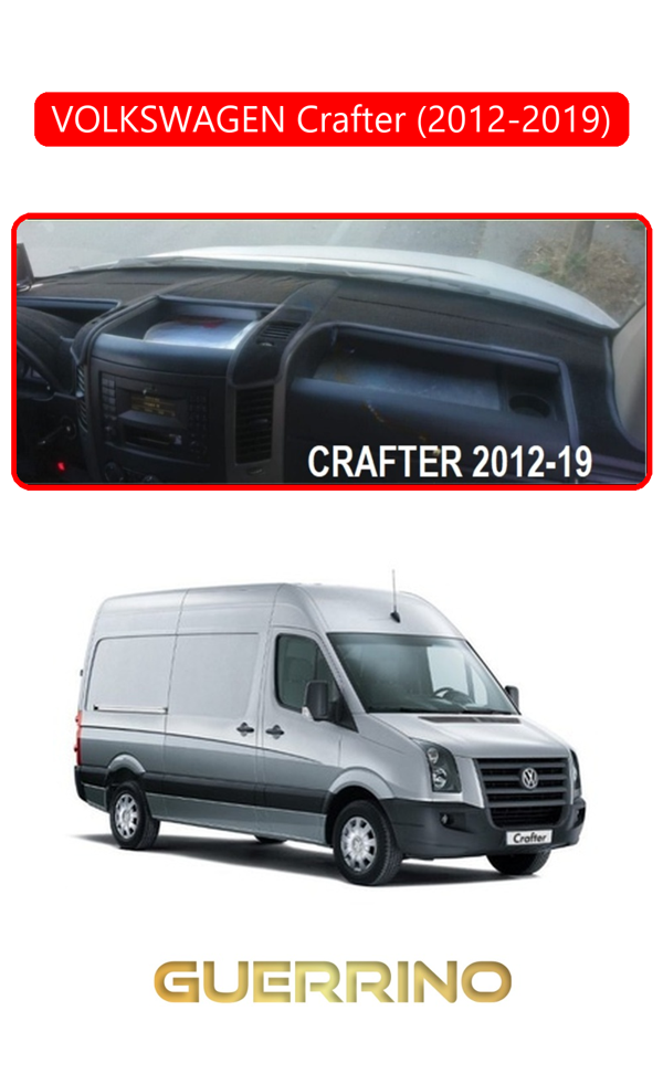 Alisevashop Volkswagen Crafter (2012-2019)Torpido Koruma Halısı Kırmızı Kenar  - Image 1