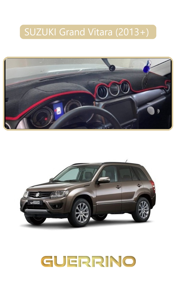 Alisevashop Suzukı Grand Vitara (2013+) Torpido Koruma Halısı Bej Kenar  - Image 1