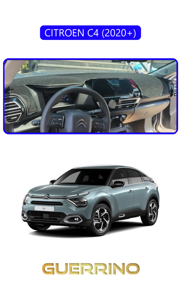 Alisevashop Cıtroen C4 2020+Torpido Koruma Halısı Mavi Kenar  - Image 1
