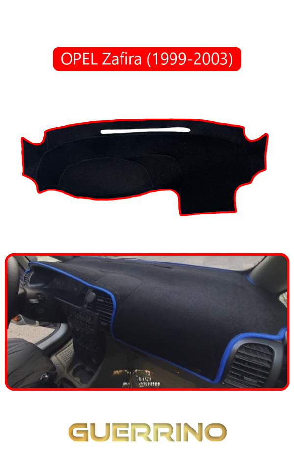 Alisevashop Opel Zafira (1999-2003)Torpido Koruma Halısı Kırmızı Kenar  - Image 1
